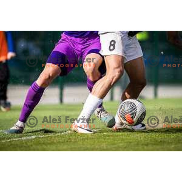 in action during Prva liga Telemach football match between Rogaska and Maribor in Sportni center Rogaska Slatina, Slovenia on February 25, 2024. Photo: Jure Banfi