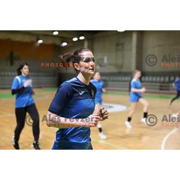 during practice session of Slovenia Women’s Handball team in Ljubljana, Slovenia on February 26, 2024