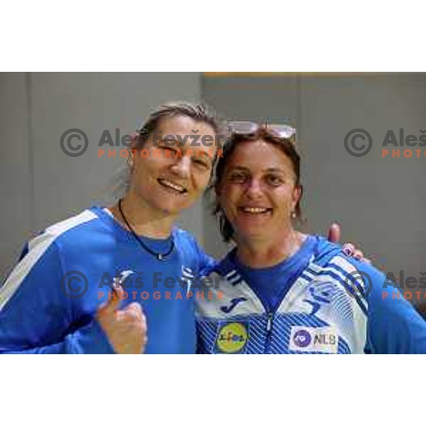 during practice session of Slovenia Women’s Handball team in Ljubljana, Slovenia on February 26, 2024