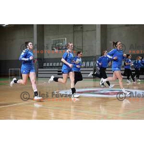 during practice session of Slovenia Women’s Handball team in Ljubljana, Slovenia on February 26, 2024