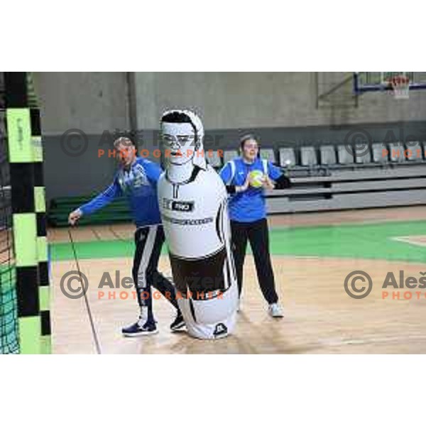during practice session of Slovenia Women’s Handball team in Ljubljana, Slovenia on February 26, 2024