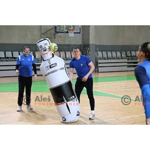 during practice session of Slovenia Women’s Handball team in Ljubljana, Slovenia on February 26, 2024
