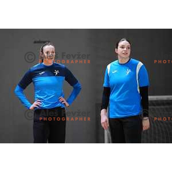 during practice session of Slovenia Women’s Handball team in Ljubljana, Slovenia on February 26, 2024