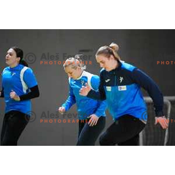 during practice session of Slovenia Women’s Handball team in Ljubljana, Slovenia on February 26, 2024