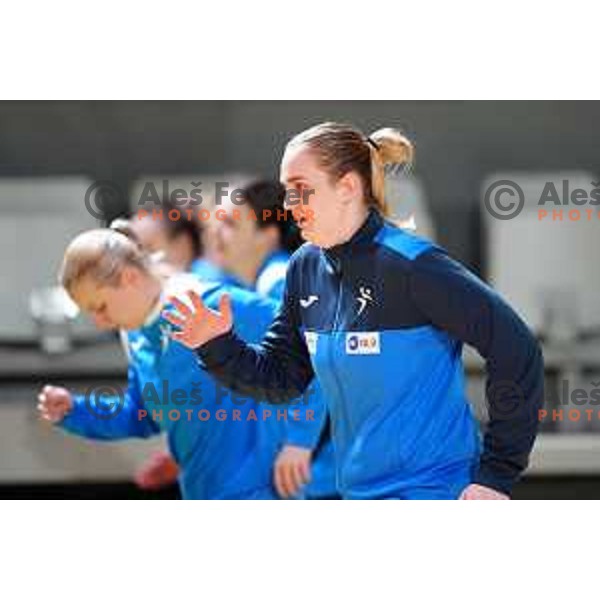 during practice session of Slovenia Women’s Handball team in Ljubljana, Slovenia on February 26, 2024