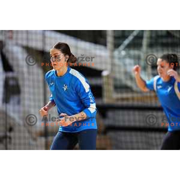during practice session of Slovenia Women’s Handball team in Ljubljana, Slovenia on February 26, 2024