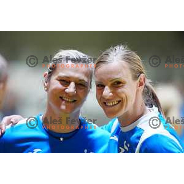 during practice session of Slovenia Women’s Handball team in Ljubljana, Slovenia on February 26, 2024
