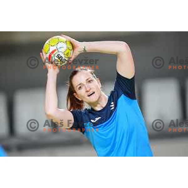 during practice session of Slovenia Women’s Handball team in Ljubljana, Slovenia on February 26, 2024