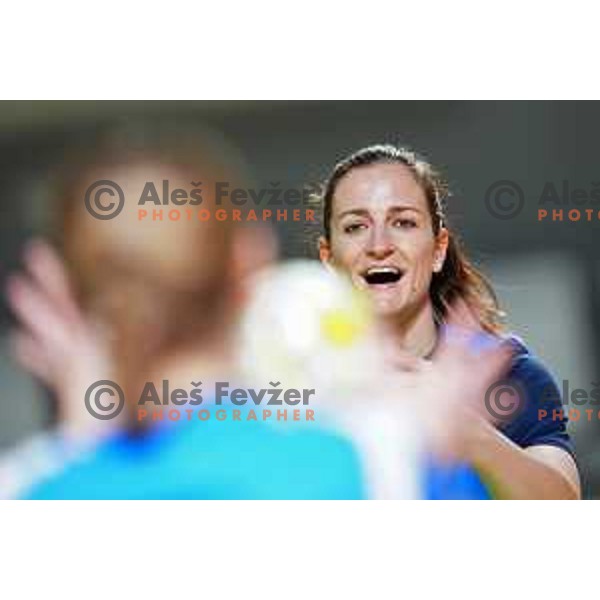 during practice session of Slovenia Women’s Handball team in Ljubljana, Slovenia on February 26, 2024