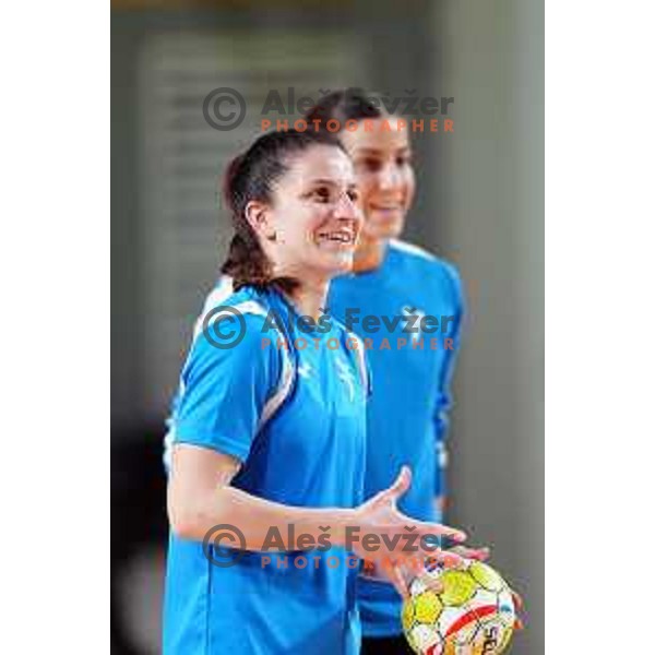 during practice session of Slovenia Women’s Handball team in Ljubljana, Slovenia on February 26, 2024