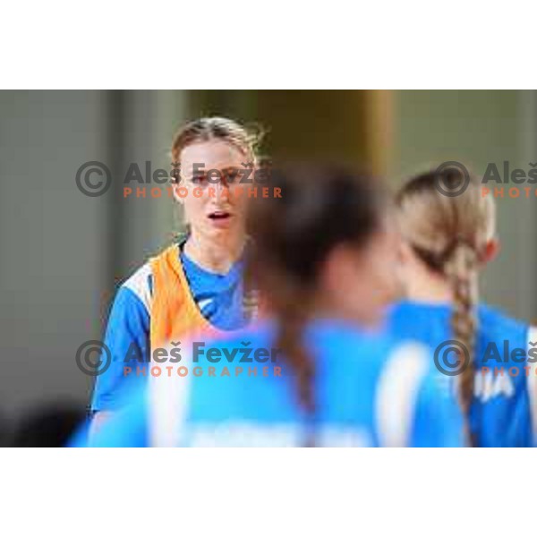 during practice session of Slovenia Women’s Handball team in Ljubljana, Slovenia on February 26, 2024