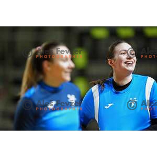during practice session of Slovenia Women’s Handball team in Ljubljana, Slovenia on February 26, 2024