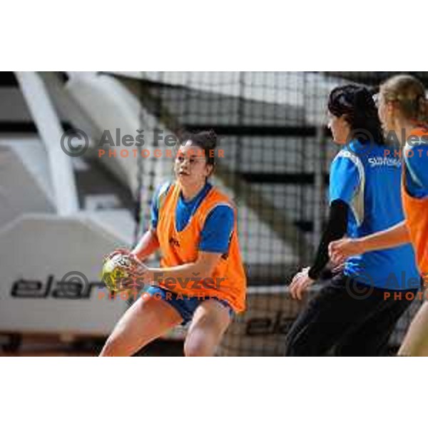 during practice session of Slovenia Women’s Handball team in Ljubljana, Slovenia on February 26, 2024