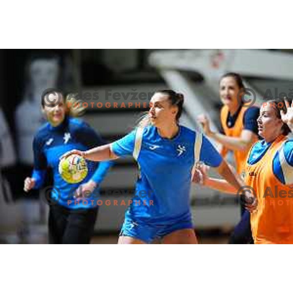 during practice session of Slovenia Women’s Handball team in Ljubljana, Slovenia on February 26, 2024