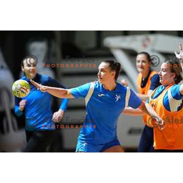 during practice session of Slovenia Women’s Handball team in Ljubljana, Slovenia on February 26, 2024