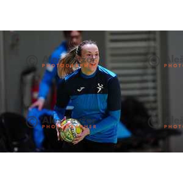 during practice session of Slovenia Women’s Handball team in Ljubljana, Slovenia on February 26, 2024