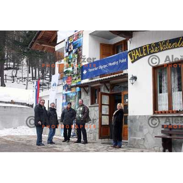Chalet Le Valentine,ki je preurejen v Slovensko Olimpijsko sticisce