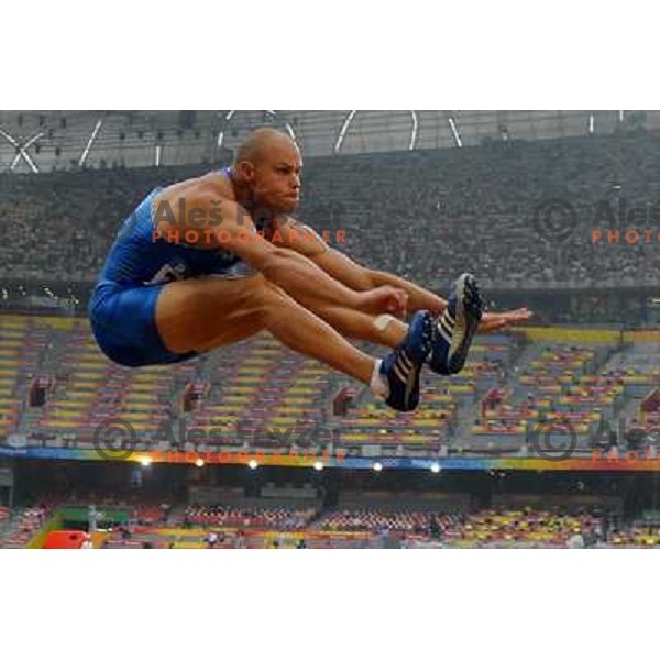 Damjan Sitar (SLO) competed in decathlon long jumpa at Olympic games in Beijing, China 21.8.2008 