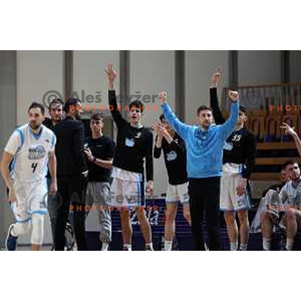 In action during Nova KBM League 2023/2024 basketball match between Ilirija and Hopsi Polzela in Ljubljana, Slovenia on March 1, 2024