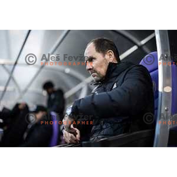 Ante Simundza, head coach of Maribor during Prva liga Telemach football match between Maribor and Domzale in Ljudski vrt, Maribor, Slovenia on March 2, 2024. Photo: Jure Banfi