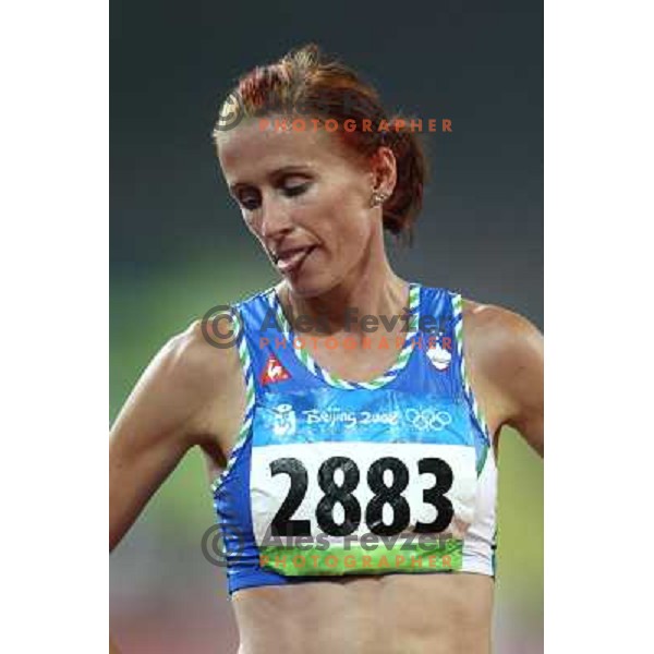 Sonja Roman (SLO) in qualification of 1500 meters at Olympic games in Beijing, China 21.8.2008 