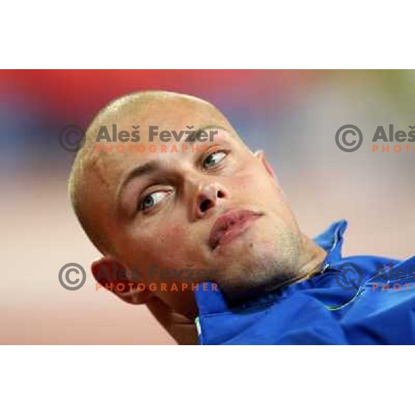 Damjan Sitar (SLO) in decathlon high-jump atb Olympic games in Beijing, China 21.8.2008 