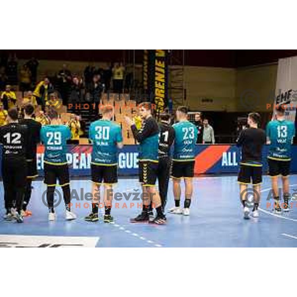 during EHF European league match between Gorenje Velenje and Skjern in Velenje, Slovenia on March 5, 2024