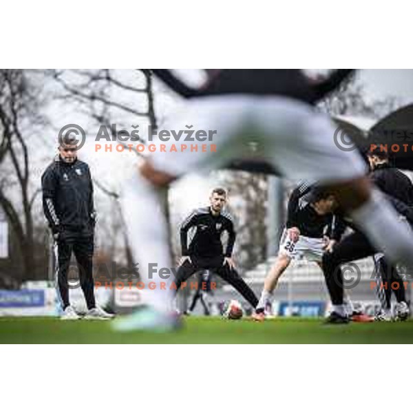 Anton Zlogar, head coach of Mura during Prva liga Telemach football match between Mura and Olimpija in Fazanerija, Murska Sobota, Slovenia on March 10, 2024. Photo: Jure Banfi