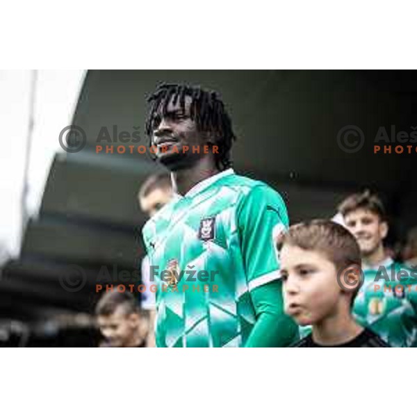 Peter Agba during Prva liga Telemach football match between Mura and Olimpija in Fazanerija, Murska Sobota, Slovenia on March 10, 2024. Photo: Jure Banfi