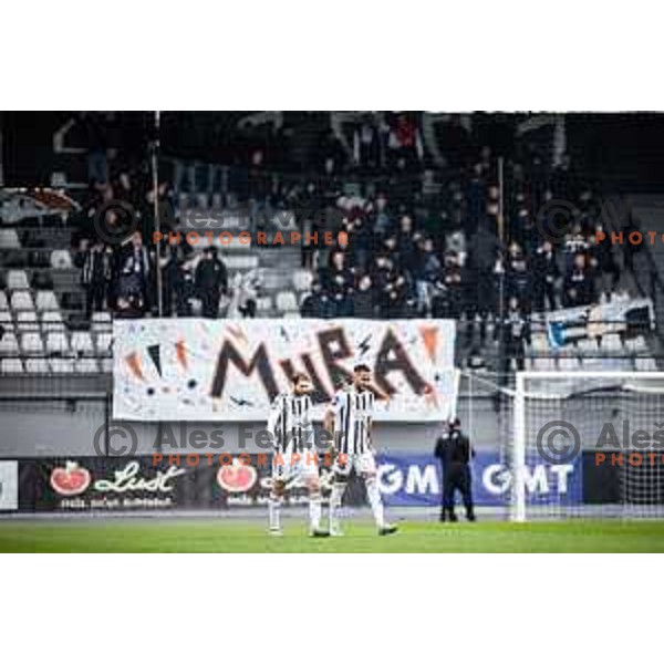in action during Prva liga Telemach football match between Mura and Olimpija in Fazanerija, Murska Sobota, Slovenia on March 10, 2024. Photo: Jure Banfi