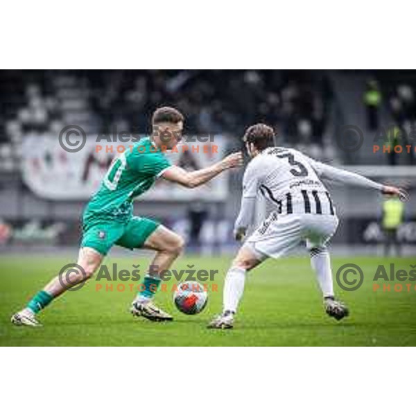Raul Alexander Florucz in action during Prva liga Telemach football match between Mura and Olimpija in Fazanerija, Murska Sobota, Slovenia on March 10, 2024. Photo: Jure Banfi