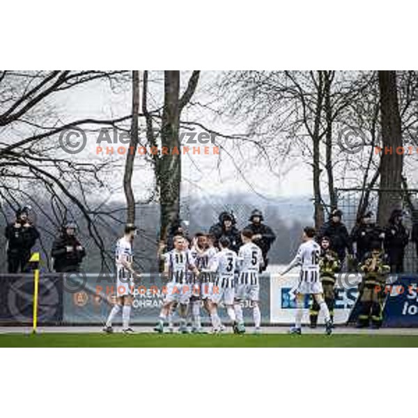 in action during Prva liga Telemach football match between Mura and Olimpija in Fazanerija, Murska Sobota, Slovenia on March 10, 2024. Photo: Jure Banfi