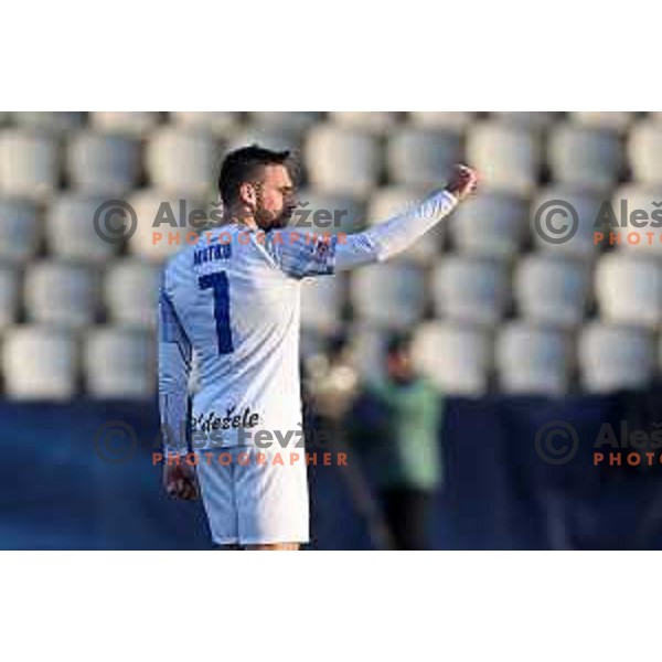 Aljosa Matko celebrates a goal during Prva liga Telemach 2023/2024 football match between Koper and Celje in Koper, Slovenia on March 14, 2024