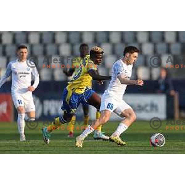 Tamar Svetlin in action during Prva liga Telemach 2023/2024 football match between Koper and Celje in Koper, Slovenia on March 14, 2024