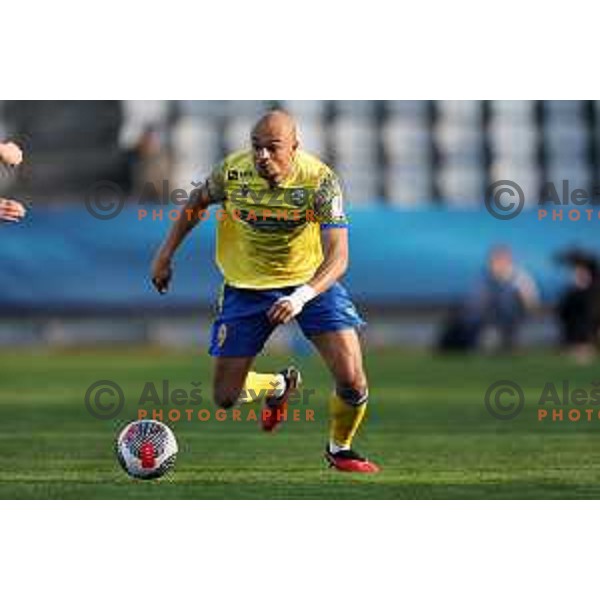 In action during Prva liga Telemach 2023/2024 football match between Koper and Celje in Koper, Slovenia on March 14, 2024