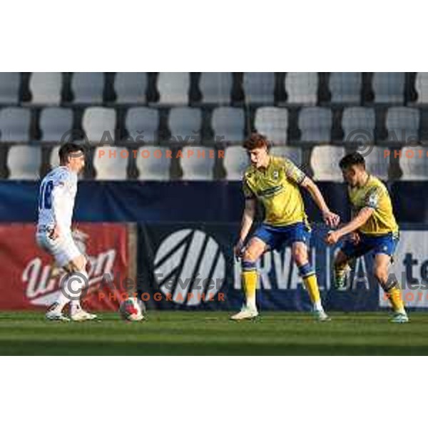 In action during Prva liga Telemach 2023/2024 football match between Koper and Celje in Koper, Slovenia on March 14, 2024