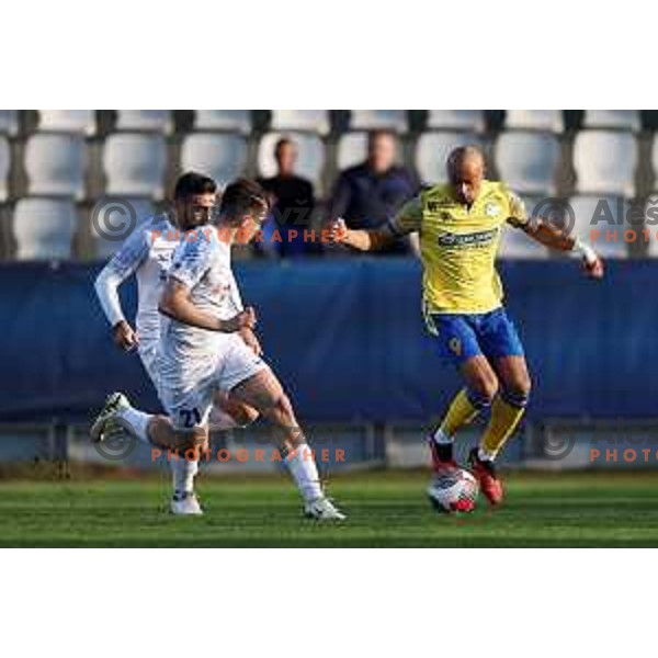 In action during Prva liga Telemach 2023/2024 football match between Koper and Celje in Koper, Slovenia on March 14, 2024