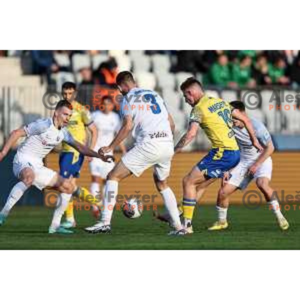 In action during Prva liga Telemach 2023/2024 football match between Koper and Celje in Koper, Slovenia on March 14, 2024