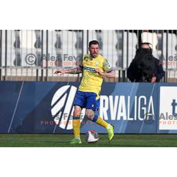 In action during Prva liga Telemach 2023/2024 football match between Koper and Celje in Koper, Slovenia on March 14, 2024