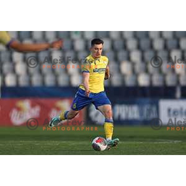 In action during Prva liga Telemach 2023/2024 football match between Koper and Celje in Koper, Slovenia on March 14, 2024