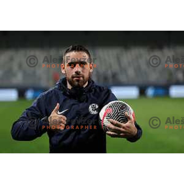 Aljosa Matko scored hat-trick with this ball at Prva liga Telemach 2023/2024 football match between Koper and Celje in Koper, Slovenia on March 14, 2024