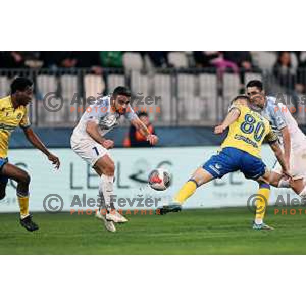 Aljosa Matko in action during Prva liga Telemach 2023/2024 football match between Koper and Celje in Koper, Slovenia on March 14, 2024