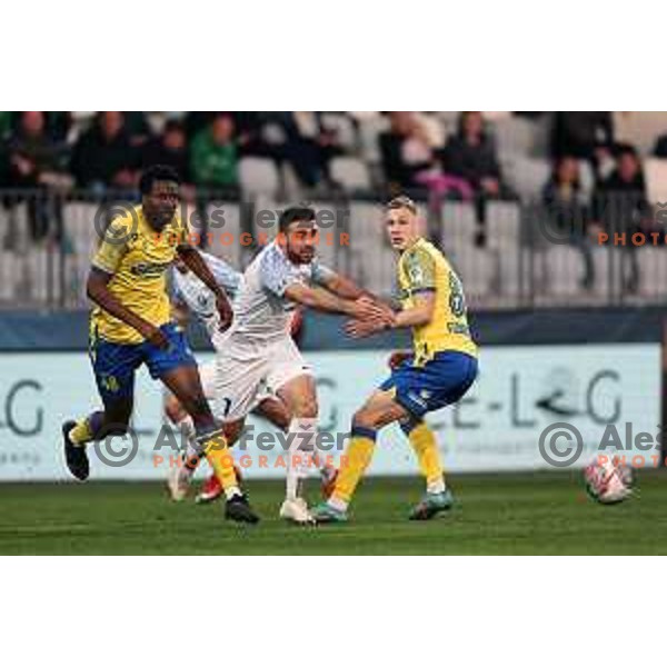 In action during Prva liga Telemach 2023/2024 football match between Koper and Celje in Koper, Slovenia on March 14, 2024