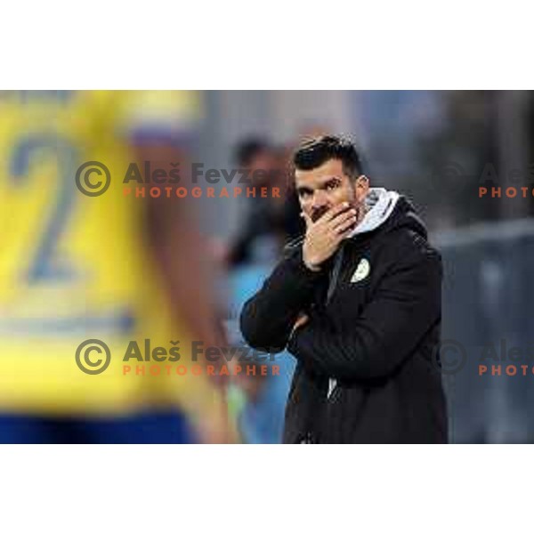 In action during Prva liga Telemach 2023/2024 football match between Koper and Celje in Koper, Slovenia on March 14, 2024