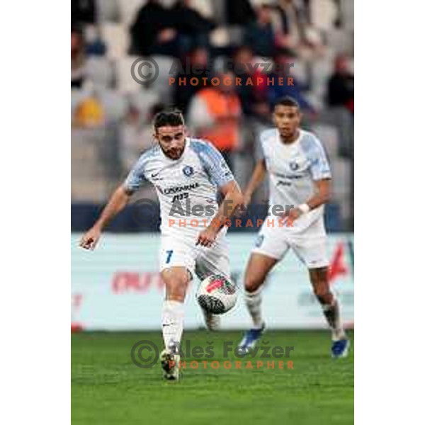 In action during Prva liga Telemach 2023/2024 football match between Koper and Celje in Koper, Slovenia on March 14, 2024