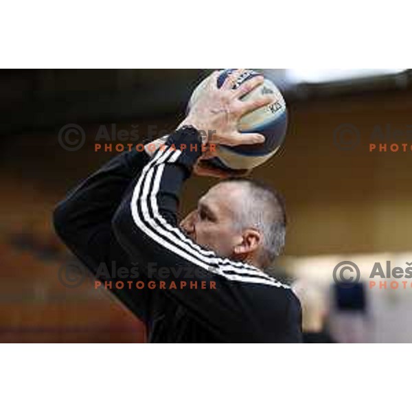 Roman Horvat during basketball meeting of Smelt Olimpija players of 1993-1994 season at 30th anniversary of victory 91-81 over Tau Ceramica in the Final of FIBA European Cup Cup in Lousanne, Switzerland. Players met in legendary Tivoli Hall, Ljubljana, Slovenia on March 15, 2024