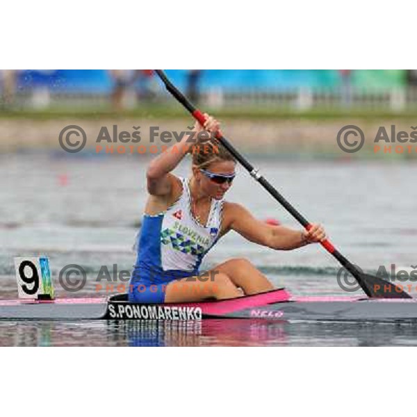 Spela Ponomarenko (SLO) finished sixth in women\'s K1 500 meters race in Shunyi Rowing Park at Olympic Games in Beijing 23.8.2008 