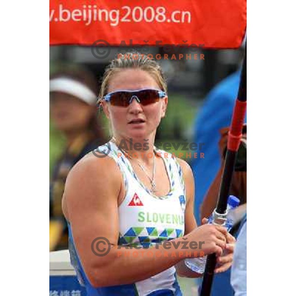 Spela Ponomarenko (SLO) finished sixth in women\'s K1 500 meters race in Shunyi Rowing Park at Olympic Games in Beijing 23.8.2008 
