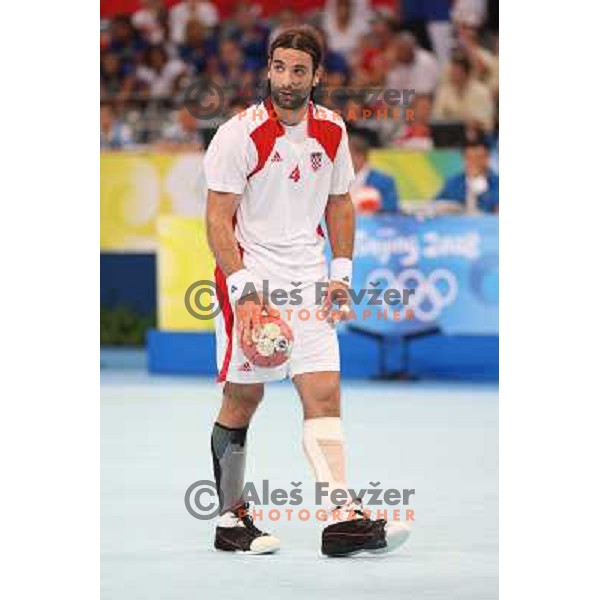 Ivano Balic (CRO) at handball match France- Croatia in semi-final of Olympic games in Beijing, China 22.8.2008. France won 25:23 and advanced to the Final 
