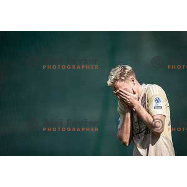 Aljaz Antolin disappointed during Prva liga Telemach football match between Rogaska and Mura in Sportni center Rogaska Slatina, Slovenia on March 17, 2024. Photo: Jure Banfi